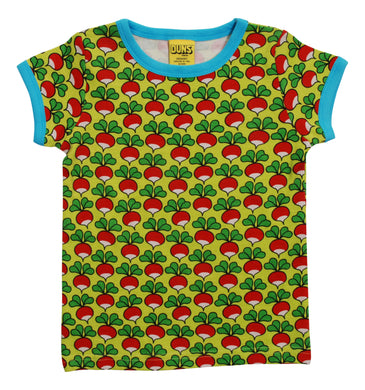 Duns Short Sleeve Top - Radish - Vibrant Yellow