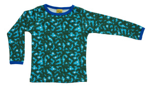 Duns Long Sleeve Top - Pine Needle - Blue